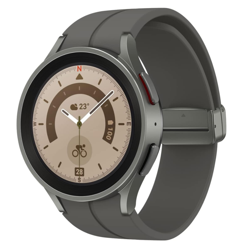 Montre Connectée Samsung Galaxy Watch5 Pro BT 45mm Gris - Comme Neuf avec boîte et accessoires — Samsung · Smarty Paris 18e